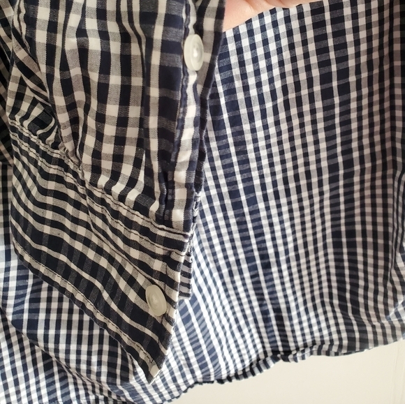 Paper Denim & Cloth Men’s Button-Up Shirt Plaid Long Sleeve Blue L - Picture 8 of 8